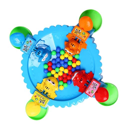 Frog Eating Beads Game, Interactive Multiplayer Table Game Kids, Fun Learning Toy to Develop Fine Motor Skills Hand-Eye Koordination, Cute Frog Bead Game, Interactive Frog Eating Beads von Qzdtue