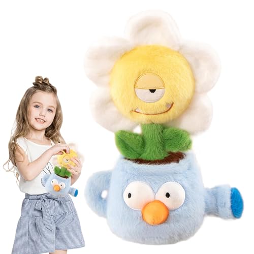 Funny Stuffed Flower Puppe, kreative Raumdekoration, Plüschpuppe für Kinder, weiches Plüschtier, süßes Sonnenblumentier, niedliche Plüschpuppe, für Kinder und Erwachsene von Qzdtue