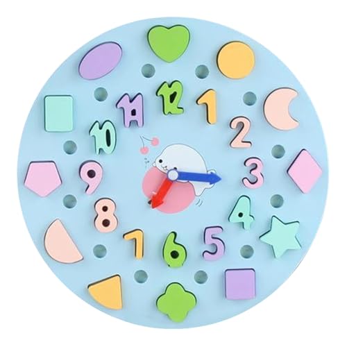 Kids Clock Toy, Kids Learning Clock, Educational Kids Toy, Learning Clock Toy, Preschool Learning Activities, Educational Color and Number, All-in-1 Matching Board Learning Clock for Fine Motor Skills von Qzdtue