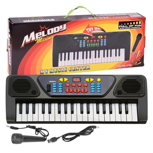 Kids Piano Keyboard, 37 Keys Piano for Beginners, Electronic Piano for Children, Portable Piano Keyboard, Musical Instruments for Kids, Kids Piano with Microphone, Beginner Piano Keyboard von Qzdtue