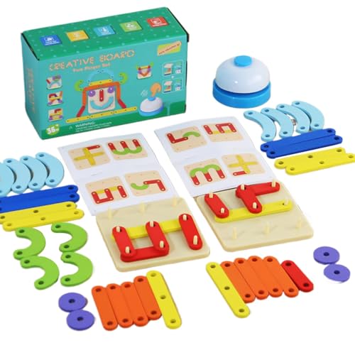 Puzzlebrett-Spielzeug, Schlacht-Puzzle-Spielzeug für zwei Spieler, Vorschul-Lernspielzeug, vielseitiges Puzzlespiel, Battle for Les, Puzzlebrett von Qzdtue