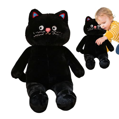 Qzdtue Cat Plüschpuppe, Plüsch, Plüsch, Plüsch, Plüsch, Plüsch, Plüsch, Plüsch, Plüsch, weiche Cartoon-Tierpuppe, große Spielpuppe für Kinder, niedliches Tierkissen für Schlafzimmer und Spielzeit von Qzdtue