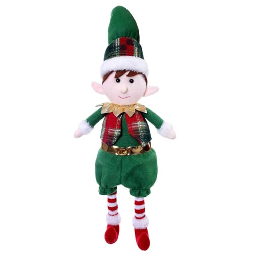 Qzdtue Charming Christmas Figurine | Delightful Collectible Soft Doll for Home Decor | Long-Legid Shelf Decoration for Christmas Cheer Gifting and Adding Holiday Spirit to Any Space von Qzdtue