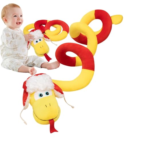 Qzdtue Entzückendes Cartoon Snake Toys für Kinder, Plush Multipurpose Soft Toy for Couch And Bed, Chinese New Year Decorations And Celebrations, Great Gifting For Children's Playtime von Qzdtue