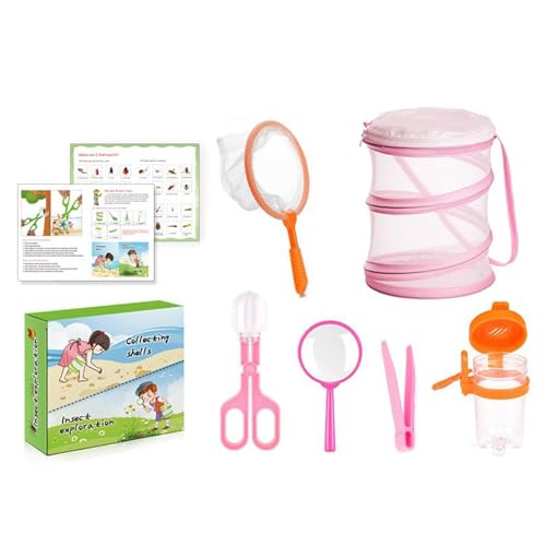 Qzdtue Fly Catcher Set für Kinder, Nature Exploration Fly Catching Tools, 7,68 x 7,17 x 2,48 Zoll, Early Learning Solution für Jungen und Mädchen, tragbares Beobachtungsset von Qzdtue