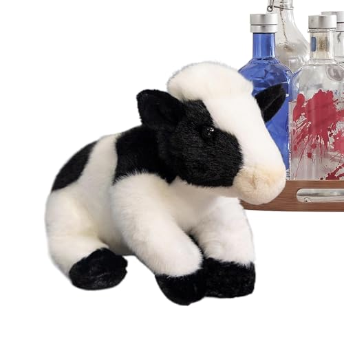 Qzdtue Getufteter Cow, weicher Cow Plüschtiere, 20,6 cm (8,6 Zoll) Stuffed Cow Plüschtier, weiches Plüschtier, Bedtime Cattle und Yak Stuffed Tier, Cuddly Plüsch für alle Altersgruppen, für Kinder von Qzdtue