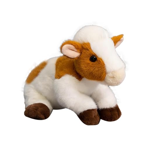 Qzdtue Getufteter Cow, weicher Cow Plüschtiere, 20,6 cm (8,6 Zoll) Stuffed Cow Plüschtier, weiches Plüschtier, Bedtime Cattle und Yak Stuffed Tier, Cuddly Plüsch für alle Altersgruppen, für Kinder von Qzdtue