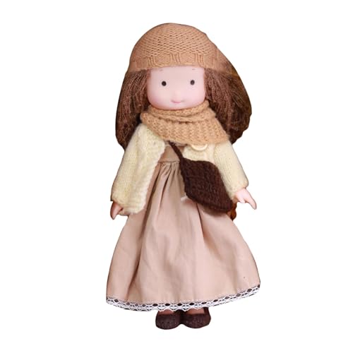 Qzdtue Kids Huggable Rag Doll, Collectible Fall Theme Doll with Dress and Accessories, Christmas, Halloween, and Thanksgiving for Children, Small Collectible Rag Doll, Huggable Fall von Qzdtue