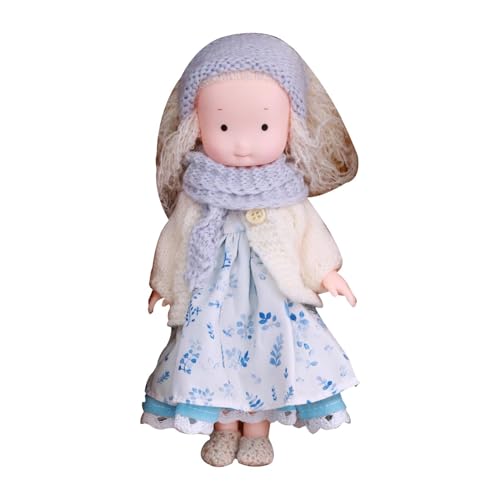 Qzdtue Kids Huggable Rag-Puppe, Sammlerstück, Puppe mit Kleid und Zubehör, perfekt für Weihnachten, Halloween und Thanksgiving für Kinder, kleine Sammlerpuppe, Huggable Fall von Qzdtue