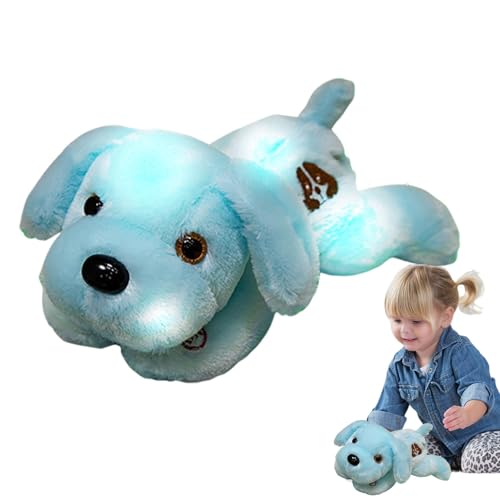 Qzdtue LED Plüschhund, Glowing Puppy Plaything, 35,6 cm (14 Zoll), Light Up Puppy Stuffed Animal, Soft Nightlight for Bedtime Companion, Comfortable Support Cozy Plush Toy for Kids von Qzdtue