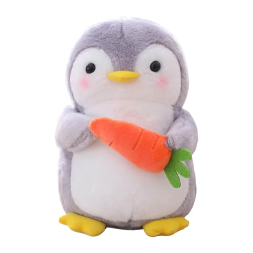 Qzdtue Plüsch-Pinguin-Spielzeug, niedlicher mit Karrot, gefüllte -Puppe, weiches Plüschtier für Mädchen und, für Kinder und Pinguin-Liebhaber, weiches Plüschtier von Qzdtue