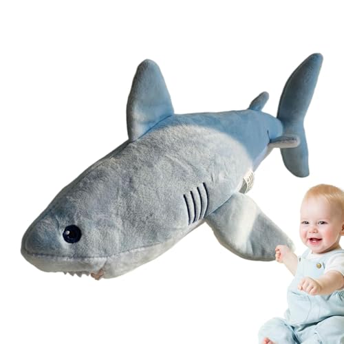 Qzdtue Shark Doll, 11 Zoll Whale Shark Plush Pillow, Realistic Sea Creature Stuffed Animal, Simulated Shark Toy For Kids, Boys, Girls, And Movie Fans, Soft Animal Plush For Cuddling And Play von Qzdtue