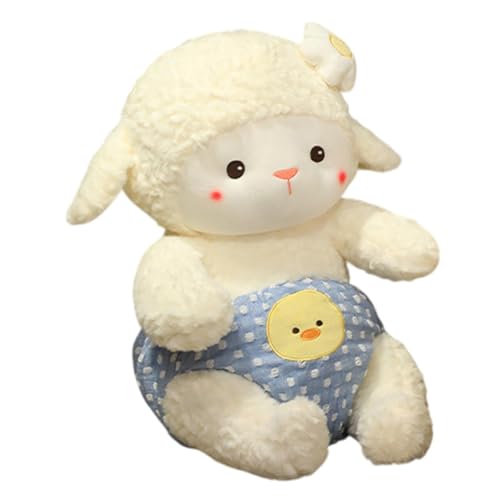 Qzdtue Sheep Plush, Sheep Stuffed Toy, Cartoon Lamb Plush, Soft Plush Stuffed Animal Sheep, Huggable Lamb Plushes Toy, Lamb Plushes Toy for Kids and Home Decorations 9.45 Inches Cotton von Qzdtue