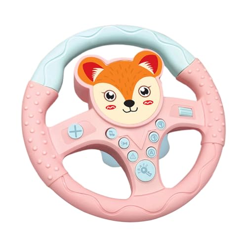 Qzdtue Steering Wheel Driving Controller, Driving Simulator Toy, Multifunctional Driving Toy, Educational Musical Toy, Musical Toy for Boys, Educational Toy for Girls, Kids Steering Wheel Toy von Qzdtue