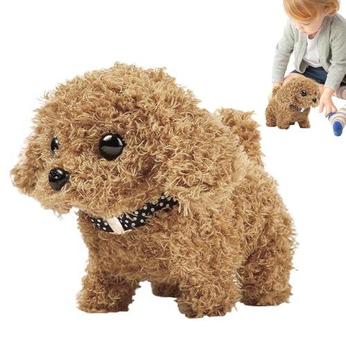 Qzdtue Stuffed Robot Toy, Plush Dog Toy, Interactive Dress Up Puppy, Walking Puppy Toy, Barking Dog Toy, Tail Wagging Toy, Plush Puppy Toy, Roboter Dog Toy, Dress Up Dog Toy Walking Dog Toy von Qzdtue