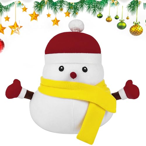 Qzdtue Weihnachten Schneemann Gefülltes Spielzeug | Plüsch Puppe Dekoration | Plüsch Schneemann Spielzeug | Weihnachten Gefüllte Puppe für Tablet | Weiches süßes Cartoon-Ornament | 30cm Urlaub Plüsch von Qzdtue