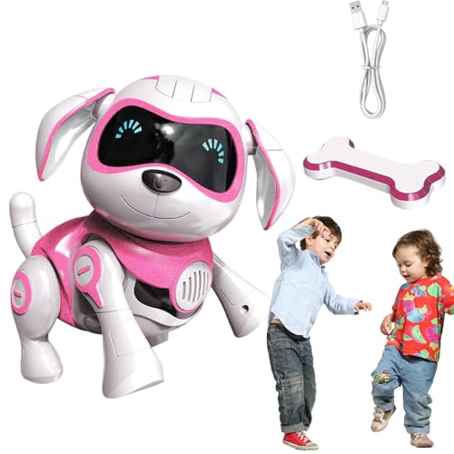 Roboter-Dog, wiederaufladbarer Sing Dance Electronic Pet with Functional Picture Buttons, USB Charging and Realistic Movements, Ideal for Christmas, Birthday and Holiday, Fun and Educational Interacti von Qzdtue