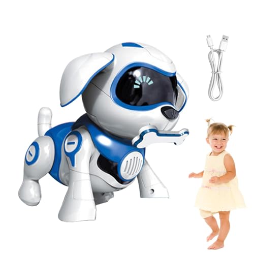 Roboter-Dog, wiederaufladbarer Sing Dance Electronic Pet with Functional Picture Buttons, USB Charging and Realistic Movements, Ideal for Christmas, Birthday and Holiday, Fun and Educational Interacti von Qzdtue