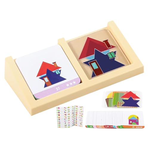 Tangrams for Kids, Educational Geometric Puzzle Blocks, Colorful Shape Learning Set, 5,51 x 2,60 x 1,18 Zoll Brain Development Toy for Toddler, Preschool, Klassenzimmer, Zuhause und Family Play Tangrams for Kids, Educational Geometric Puzzle Blocks, Colorful Shape Learning Set, 5,51 x 2,60 x 1,18 Zoll Brain Development Toy for Toddler, Preschool, Klassenzimmer, Zuhause und Family Play von Qzdtue