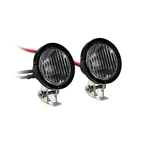 RC Car Round LED Lights Headlights Spotlight for 1/10 RC Crawler Axial Traxxas TRX4 TRX6 SCX10 90046 Wraith RR10 MST Redcat von R/C Car Parts