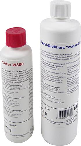 R & G 1071022 Epoxid-Gießharz (wasserklar) 500g + Härter W300 175g 1 Set von R & G