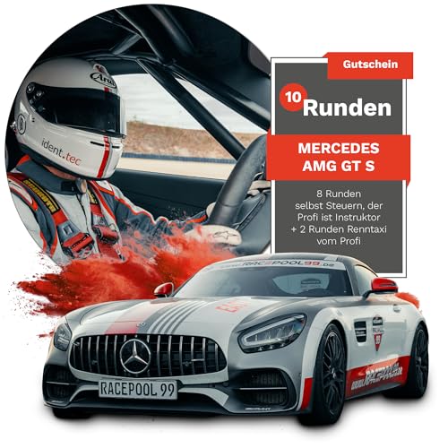 Racepool99 Erlebnis Gutschein - 8 Runden selber Fahren + 2 Runden Renntaxi kompatibel mit Audi R8 auf Rennstrecke Spreewaldring/Geschenke für Autoliebhaber/Geschenk für Männer & Frauen von RACEPOOL99 Steve Mizera