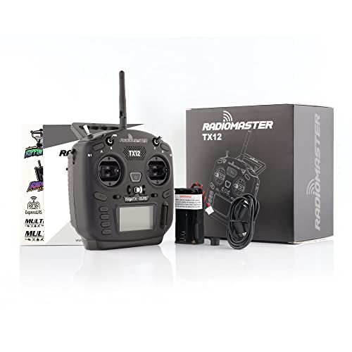 RadioMaster TX12 MKII ELRS 16CH unterstützt OPENTX und EDGETX Remote Control Transmitter für RC Drohne (TX12 MKII ELRS, Modus 2 (links Thrott)) von RADIOMASTER