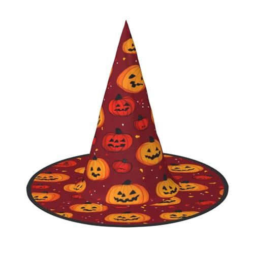 RAIZHE Süßer Kürbis Spooktacular Halloween Hexenhut 2 Stück Premium Kostüm Zubehör für Partys Karneval Rollenspiele Halloween Hut von RAIZHE