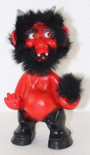 RAKSO Souvenir Wackel Figur Teufel groß Wackelfigur Deko Sammlerfigur Original mit beweglichem Kopf H 26 cm von RAKSO