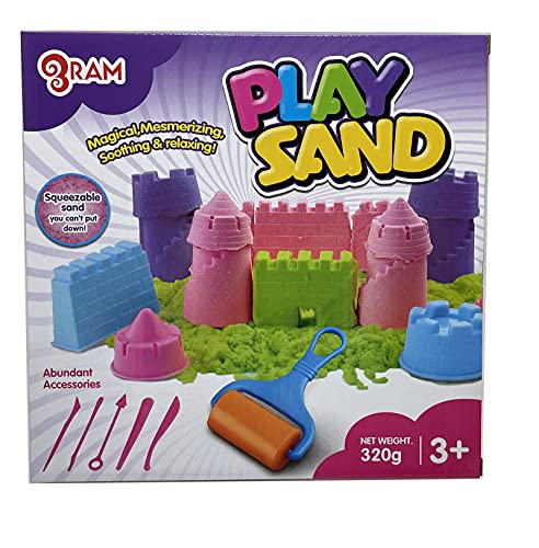 Ram© 4 x Kids Magic Sand Quick Sand Spielsand mit Burg Formen von RAM ONLINE