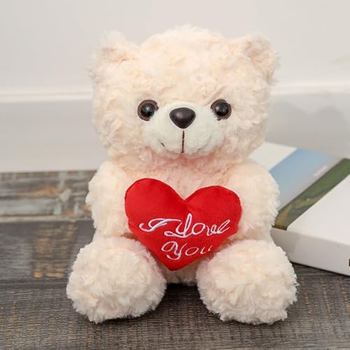 RANJIMA Plüschbär Ich Liebe Dich, Kuschelbär mit Herz Stofftier Bär für Freundin Partnerin Ehefrau Liebesgeschenk für Weihnachten Jubiläum Valentinstag Geburtstag von RANJIMA