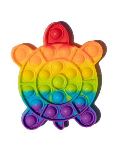 RANZAH Ranzah-Zappelspielzeug in Schildkrötenform | Push-Pop-Blasen-Sensory-Poppet-Spielzeug für Kinder und Erwachsene | Regenbogen-Popper-Popup-Spielzeug für Spaß | Zappelspielzeug aus Silikon für Au RANZAH Ranzah-Zappelspielzeug in Schildkrötenform | Push-Pop-Blasen-Sensory-Poppet-Spielzeug für Kinder und Erwachsene | Regenbogen-Popper-Popup-Spielzeug für Spaß | Zappelspielzeug aus Silikon für Au von RANZAH