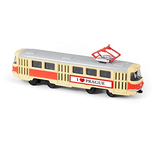 RAPPA Metal Tschechische Retro-Straßenbahn 16 cm PRAG von RAPPA