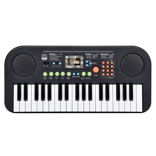 Mini Keyboard Piano,Keyboard Kinder,37-Tasten-Kinderklavier,Mit Mikrofon,Multifunktionales Tragbares,Einführung In Die Musiklehre,Für Kinder Im Alter Von 3, 4, 5, 6 Und Mehr Jahren, Anfänger von RATSTONE