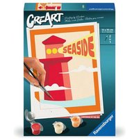 RAVENSBURGER 23899 CreArt - Malen nach Zahlen - Leuchtturm am Strand RAVENSBURGER 23899 CreArt - Malen nach Zahlen - Leuchtturm am Strand von RAVENSBURGER CreArt