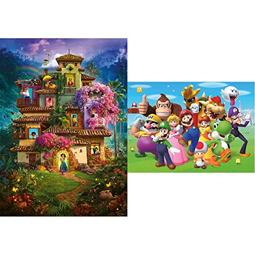 RAVENSBURGER PUZZLE 17324 - Encanto - 1000 Teile Disney Encanto Puzzle für Erwachsene und Kinder ab 14 Jahren & 14970 - Super Mario - 1000 Teile Puzzle für Erwachsene und Kinder ab 14 Jahren von RAVENSBURGER PUZZLE