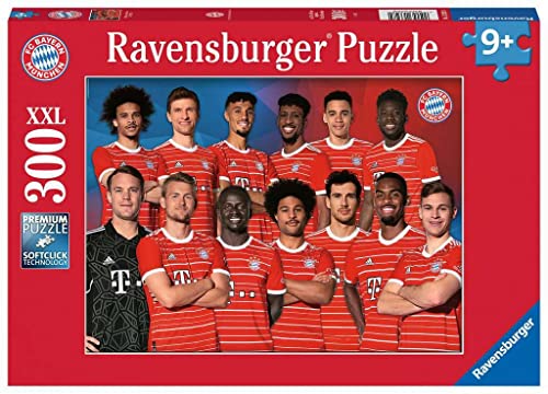 Ravensburger Kinderpuzzle 13328 - FC Bayern Saison 2022/2023-300 Teile XXL FC Bayern München Puzzle für Kinder ab 9 Jahren von Ravensburger