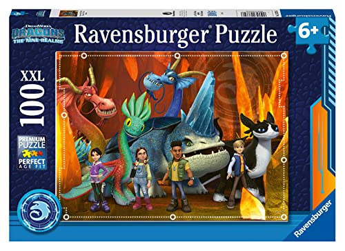 Ravensburger Kinderpuzzle 13379 - Dragons: Die 9 Welten - 100 Teile XXL Dragons Puzzle für Kinder ab 6 Jahren von Ravensburger