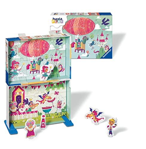 Ravensburger Kinderpuzzle Puzzle&Play 05596 - Royale Party - 2x24 Teile Puzzle für Kinder ab 4 Jahren von Ravensburger