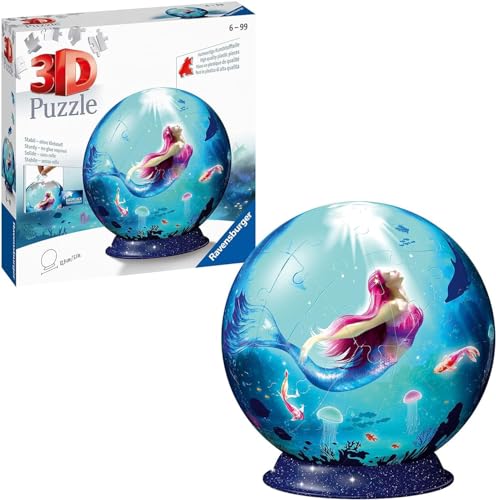 Ravensburger 3D Puzzle 11250 - Puzzle-Ball Bezaubernde Meerjungfrauen - Puzzle-Ball für Erwachsene und Kinder ab 6 Jahren von Ravensburger