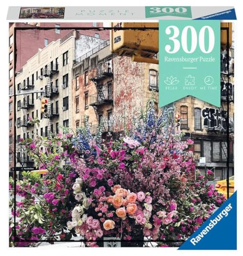 Ravensburger Flowers In New York Puzzle Moments 12964 York-300 Teile Erwachsene und Kinder ab 8 Jahren, Yellow, 15.5 x 10.5 inches (39 x 27 cm) when complete von Ravensburger