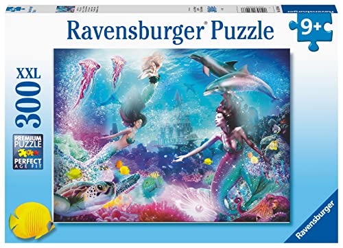 Ravensburger Kinderpuzzle - Im Reich der Meerjungfrauen - 300 Teile Puzzle für Kinder ab 9 Jahren von Ravensburger