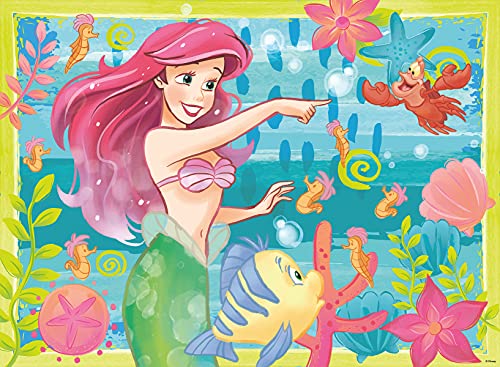 Ravensburger Puzzle 13327 - Arielles Unterwasserparadies - 500 Teile Disney Brilliant Puzzle mit Dekosteinen für Erwachsene und Kinder ab 12 Jahren von Ravensburger