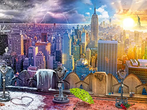 Ravensburger Puzzle 16008 - New York im Winter und Sommer - 1500 Teile Puzzle für Erwachsene und Kinder ab 14 Jahren, Puzzle mit Stadt-Motiv von Ravensburger