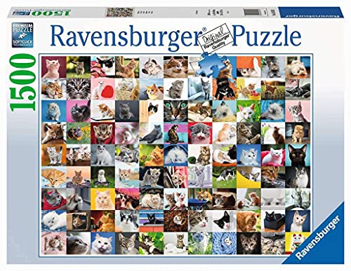 Ravensburger Puzzle 16235 - 99 Katzen - 1500 Teile Puzzle für Erwachsene und Kinder ab 14 Jahren, Puzzle mit Katzen-Motiv von Ravensburger