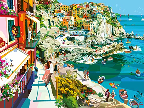 Ravensburger Puzzle 16953 - Verliebt in Cinque Terre - 1500 Teile Puzzle für Erwachsene und Kinder ab 14 Jahren, Black von Ravensburger