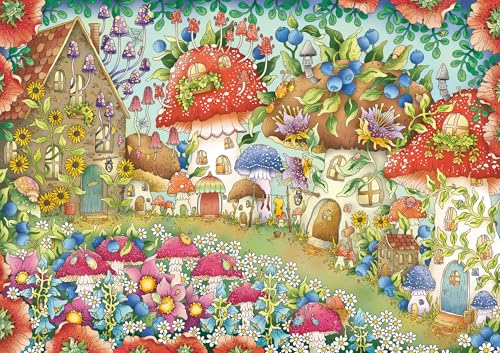 Ravensburger Puzzle - Niedliche Pilzhäuschen in der Blumenwiese - 1000 Teile Ravensburger Puzzle - Niedliche Pilzhäuschen in der Blumenwiese - 1000 Teile von Ravensburger