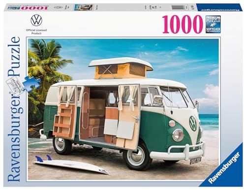 Ravensburger Puzzle 17087 - Volkswagen T1 Camper Van - 1000 Teile VW Puzzle für Erwachsene und Kinder ab 14 Jahren von Ravensburger