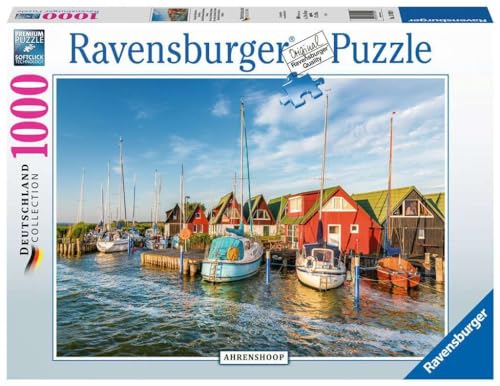 Ravensburger Puzzle - Romantische Hafenwelt von Ahrenshoop - Deutschland Collection 1000 Teile von Ravensburger