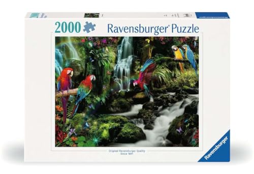 Ravensburger Puzzle 17111 - Bunte Papageien im Dschungel - 2000 Teile Puzzle für Erwachsene und Kinder ab 14 Jahren von Ravensburger